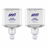Advanced Hand Sanitizer Gentle and Free Foam, 1,200 mL Refill, Fragrance-Free, For ES4 Dispensers, 2/Carton (505102)