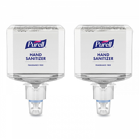 Advanced Hand Sanitizer Gentle and Free Foam, 1,200 mL Refill, Fragrance-Free, For ES4 Dispensers, 2/Carton (505102)