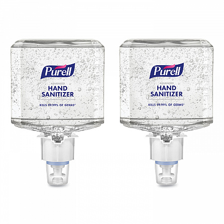 Advanced Hand Sanitizer Gel Refill, 1,200 mL, Clean Scent, For ES4 Dispensers, 2/Carton (506302)
