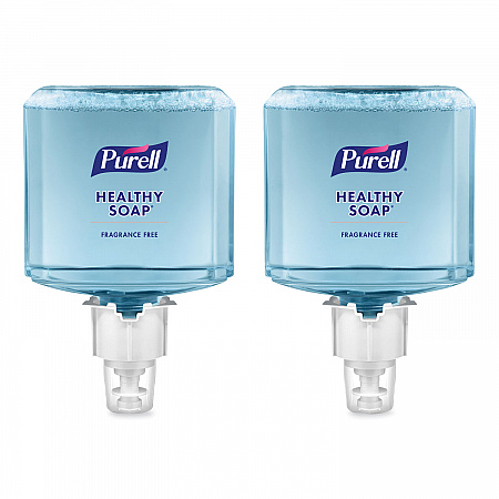 HEALTHY SOAP Gentle and Free Foam Refill, For ES4 Dispensers, Fragrance-Free, 1,200 mL, 2/Carton (507202)