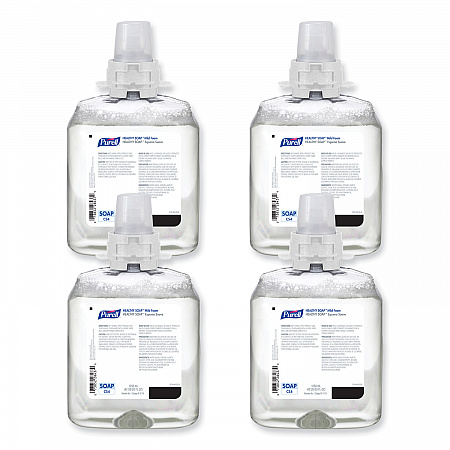 HEALTHY SOAP Mild Foam Refill, For CS4 Dispensers, Fragrance-Free, 1,250 mL, 4/Carton (517404CT)