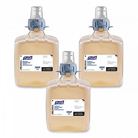 Healthcare HEALTHY SOAP 2% CHG Antimicrobial Foam Refill, For CS4 Dispensers, Fragrance-Free, 1,250 mL, 3/Carton (518103)