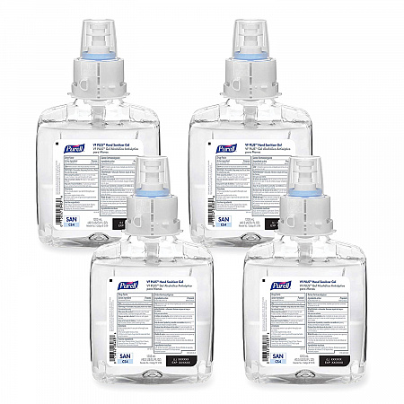 VF PLUS Hand Sanitizer Gel, 1,200 mL Refill Bottle, Fragrance-Free, For CS4 Dispensers, 4/Carton (519904CT)