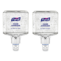 Advanced Hand Sanitizer Gel Refill, 1,200 mL, Clean Scent, For ES6 Dispensers, 2/Carton (646302)