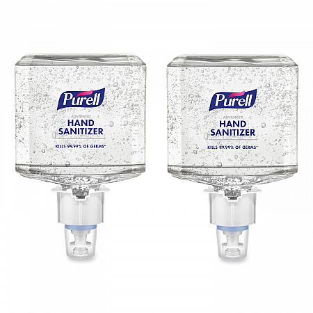 Advanced Hand Sanitizer Gel Refill, 1,200 mL, Clean Scent, For ES6 Dispensers, 2/Carton (646302)