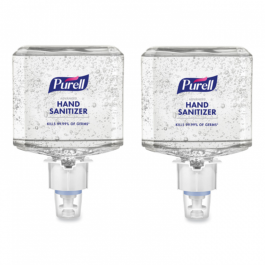 Advanced Hand Sanitizer Gel Refill, 1,200 mL, Clean Scent, For ES6 Dispensers, 2/Carton (646302)