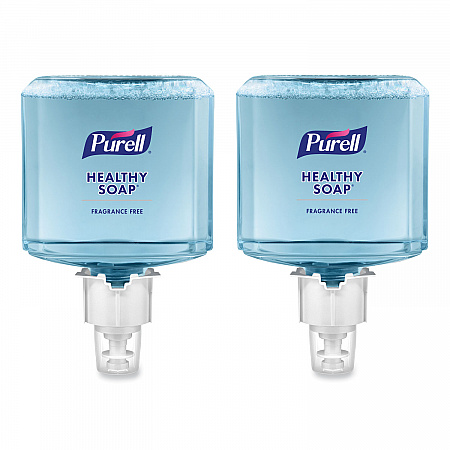 HEALTHY SOAP Gentle and Free Foam Refill, For ES6 Dispensers, Fragrance-Free, 1,200 mL, 2/Carton (647202)