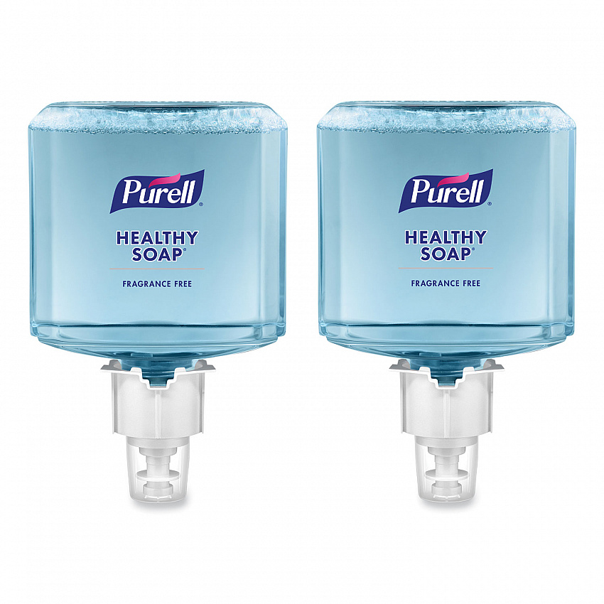 HEALTHY SOAP Gentle and Free Foam Refill, For ES6 Dispensers, Fragrance-Free, 1,200 mL, 2/Carton (647202)