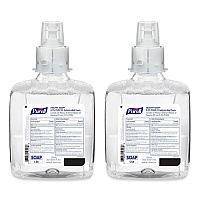 HEALTHY SOAP 0.5% PCMX E2 Antimicrobial Foam Refill, For CS6 Dispensers, Fragrance-Free, 1,200 mL, 2/Carton (658202CT)