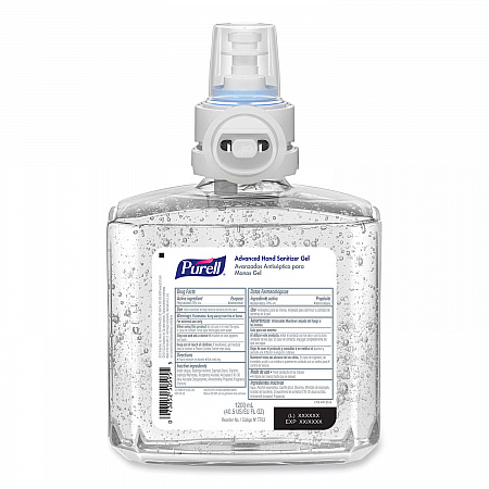 Advanced Hand Sanitizer Gel Refill, 1,200 mL, Clean Scent, For ES8 Dispensers, 2/Carton (776302)