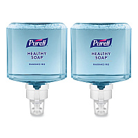 HEALTHY SOAP Gentle and Free Foam Refill, For ES8 Dispensers, Fragrance-Free, 1,200 mL, 2/Carton (777202)