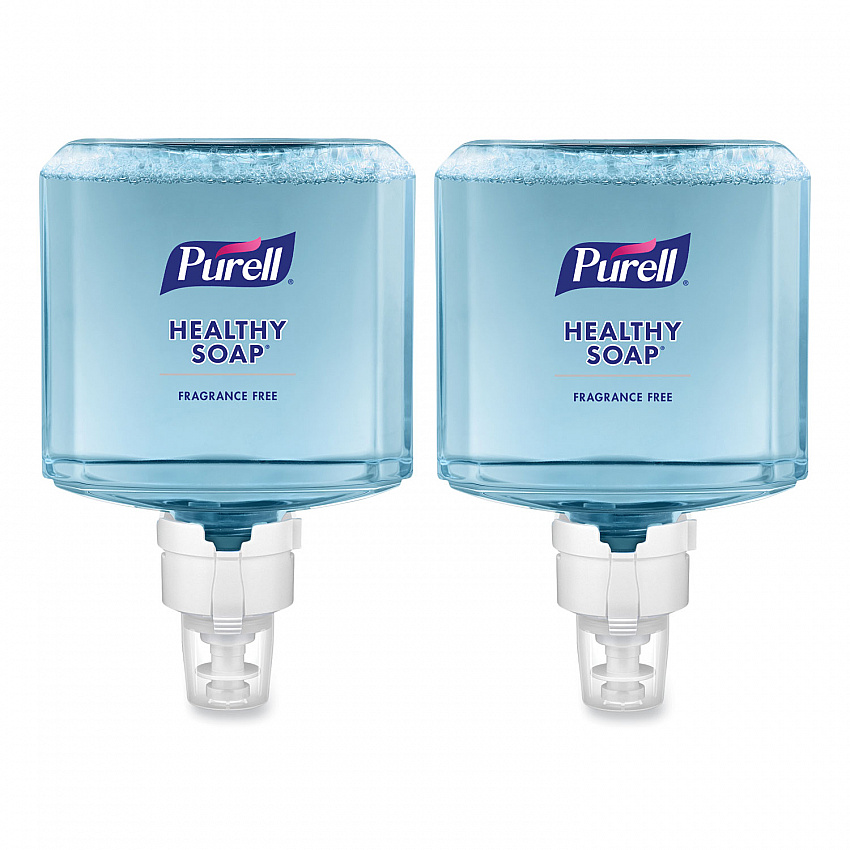 HEALTHY SOAP Gentle and Free Foam Refill, For ES8 Dispensers, Fragrance-Free, 1,200 mL, 2/Carton (777202)