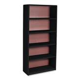 Safco Value Mate Series Metal Bookcase, Five-Shelf, 31-3/4w x 13-1/2d x 67h, Black (7173BL)