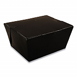ChampPak Carryout Boxes, 4.37 x 3.5 x 2.5, Black, Paper, 450/Carton (0751)
