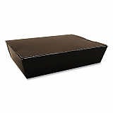 ChampPak Carryout Boxes, 7.75 x 5.5 x 1.87, Black, Paper, 200/Carton (0752)