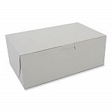White One-Piece Non-Window Bakery Boxes, 8 x 3 x 5, White, Paper, 250/Bundle (0925)