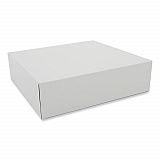 Clay-Coated Donut Boxes, 9 x 9 x 2.5, White, Paper, 150/Carton (1204)