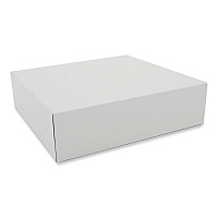 Clay-Coated Donut Boxes, 9 x 9 x 2.5, White, Paper, 150/Carton (1204)