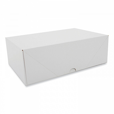 Two-Piece Sausage and Meat Patty Boxes, 12.12 x 7.87 x 4, White, Paper, 125/Carton (1713)