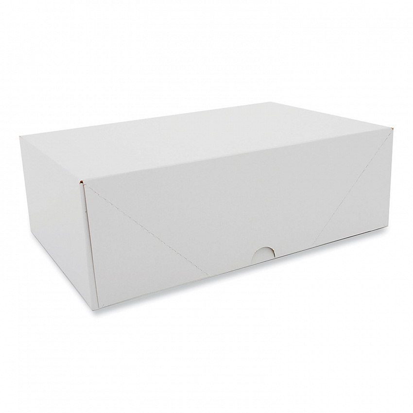 Two-Piece Sausage and Meat Patty Boxes, 12.12 x 7.87 x 4, White, Paper, 125/Carton (1713)
