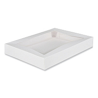 Window Flag Design Pie Boxes, 16 x 12 x 2.25, White, Paper, 100/Carton (24543)