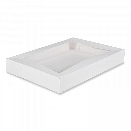 Window Flag Design Pie Boxes, 16 x 12 x 2.25, White, Paper, 100/Carton (24543)