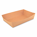 Paper Lunch Trays, 8.5 x 5.5 x 2, Brown, Paper, 500/Carton (0598)