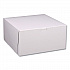 White One-Piece Non-Window Bakery Boxes, Standard, 12 x 12 x 6, White/Brown, Paper, 50/Bundle (1589)