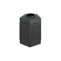 Canmeleon Indoor/Outdoor Pentagon Receptacle, 45 gal, Polyethylene, Black (9486BL)