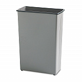 Square and Rectangular Wastebasket, 88 qt, Steel, Charcoal (9618CH)