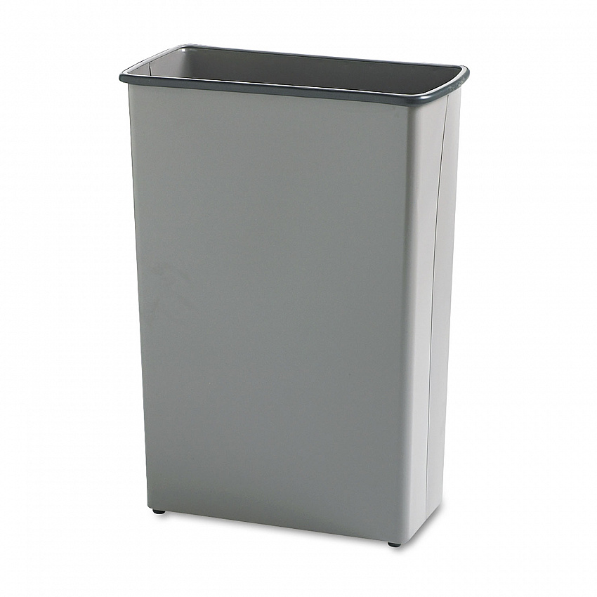 Square and Rectangular Wastebasket, 88 qt, Steel, Charcoal (9618CH)
