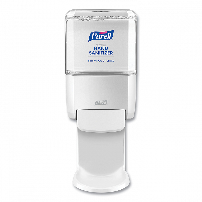 Push-Style Hand Sanitizer Dispenser, 1,200 mL, 5.25 x 8.56 x 12.13, White (502001)