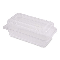 PLA Hinged Clamshells, 23 oz, 4.9 x 9 x 3.5, Clear, Plastic, 200/Carton (KLCS95N)