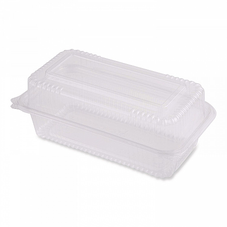 PLA Hinged Clamshells, 23 oz, 4.9 x 9 x 3.5, Clear, Plastic, 200/Carton (KLCS95N)