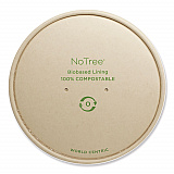 Paper Lids for Bowls. 5.9" Diameter, Natural, 300/Carton (BOLNT24W)