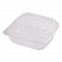 PLA Hinged Clamshells, 46 oz, 8.3 x 8.6 x 3.1, Clear, Plastic, 300/Carton (KLCS8N)