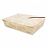 No Tree Folded Takeout Containers, 50 oz, 6.2 x 8.5 x 1.85, Natural, Sugarcane, 200/Carton (TONT2)