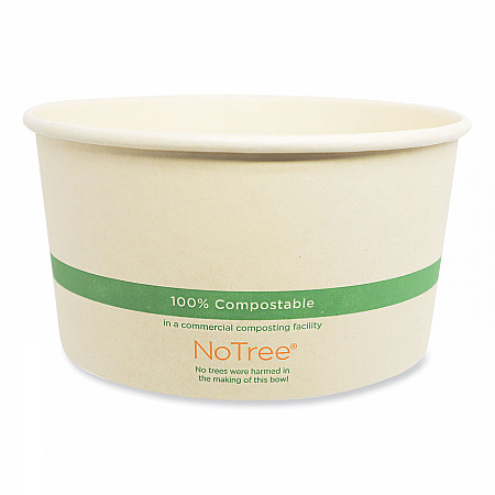 No Tree Wide Paper Bowls, 32 oz, 5.9
