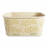 No Tree Rectangular Containers, 32 oz, 4.7 x 6.8 x 3, Natural, Sugarcane, 300/Carton (CTNT32)