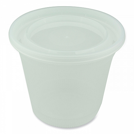 Newspring DELItainer Microwavable Container, 32 oz, 5.6 x 5.6 x 4.9, Clear, Plastic, 200/Carton (L8328)