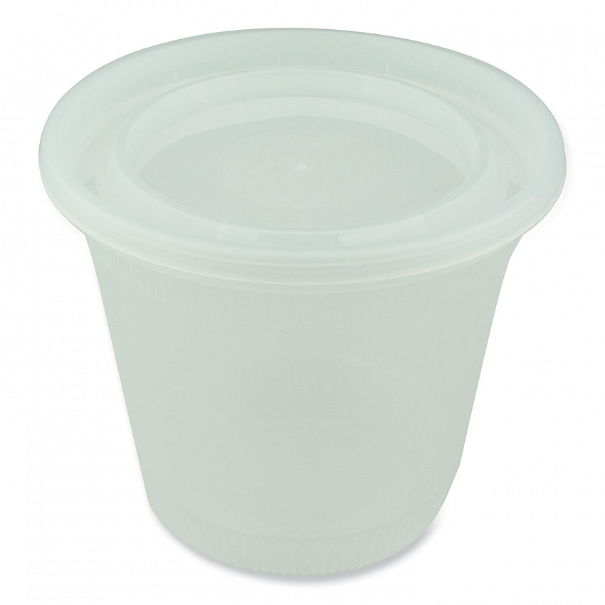 Newspring DELItainer Microwavable Container, 32 oz, 5.6 x 5.6 x 4.9, Clear, Plastic, 200/Carton (L8328)