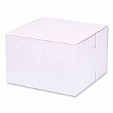 Bakery Boxes, Standard, 6 x 6 x 4, White, Paper, 250/Carton (1509)