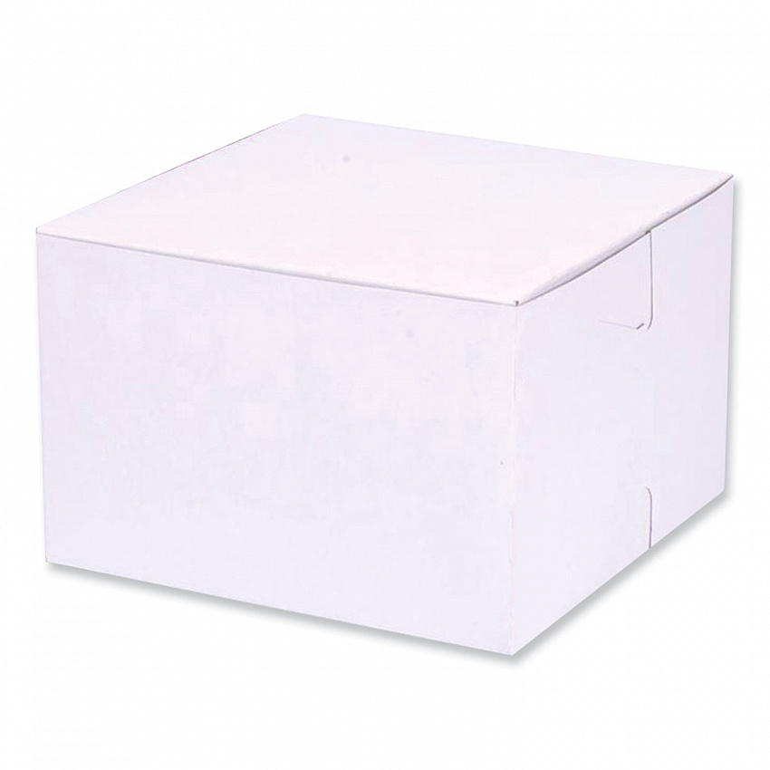 Bakery Boxes, Standard, 6 x 6 x 4, White, Paper, 250/Carton (1509)