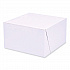Bakery Boxes, Standard, 7 x 7 x 4, White, Paper, 250/Carton (1521)
