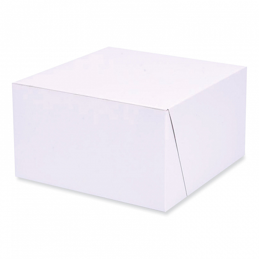 Bakery Boxes, Standard, 7 x 7 x 4, White, Paper, 250/Carton (1521)