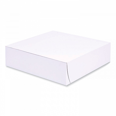 Bakery Boxes, Standard, 9 x 9 x 2.5, White, Paper, 250/Carton (1553)