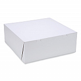 Bakery Boxes, Standard, 16 x 16 x 6, White, Paper, 50/Carton (1597)