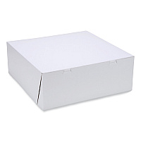 Bakery Boxes, Standard, 16 x 16 x 6, White, Paper, 50/Carton (1597)