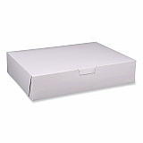 Bakery Boxes, Standard, 19 x 14 x 4, White, Paper, 50/Carton (1929)