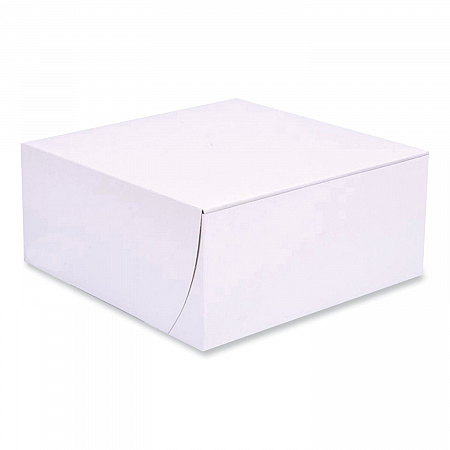 Bakery Boxes, Standard, 9 x 9 x 4, White, Paper, 200/Carton (1561)